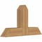 Ekena Millwork Portland Timber Gable Bracket, Western Red Cedar, 36"W x 21"H x 5 1/2"D x 5 1/2"F, 14/12 Pitch GBW036X21X0606POR00SWR - alternate 5
